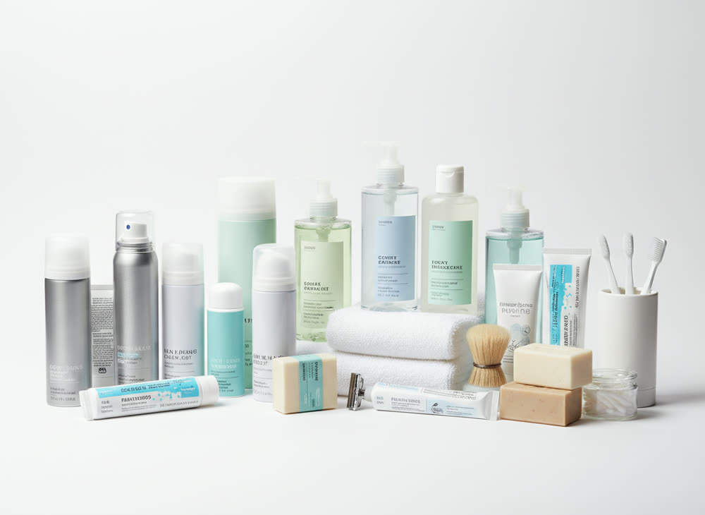 Deodorants, shower gels and oral care toiletries